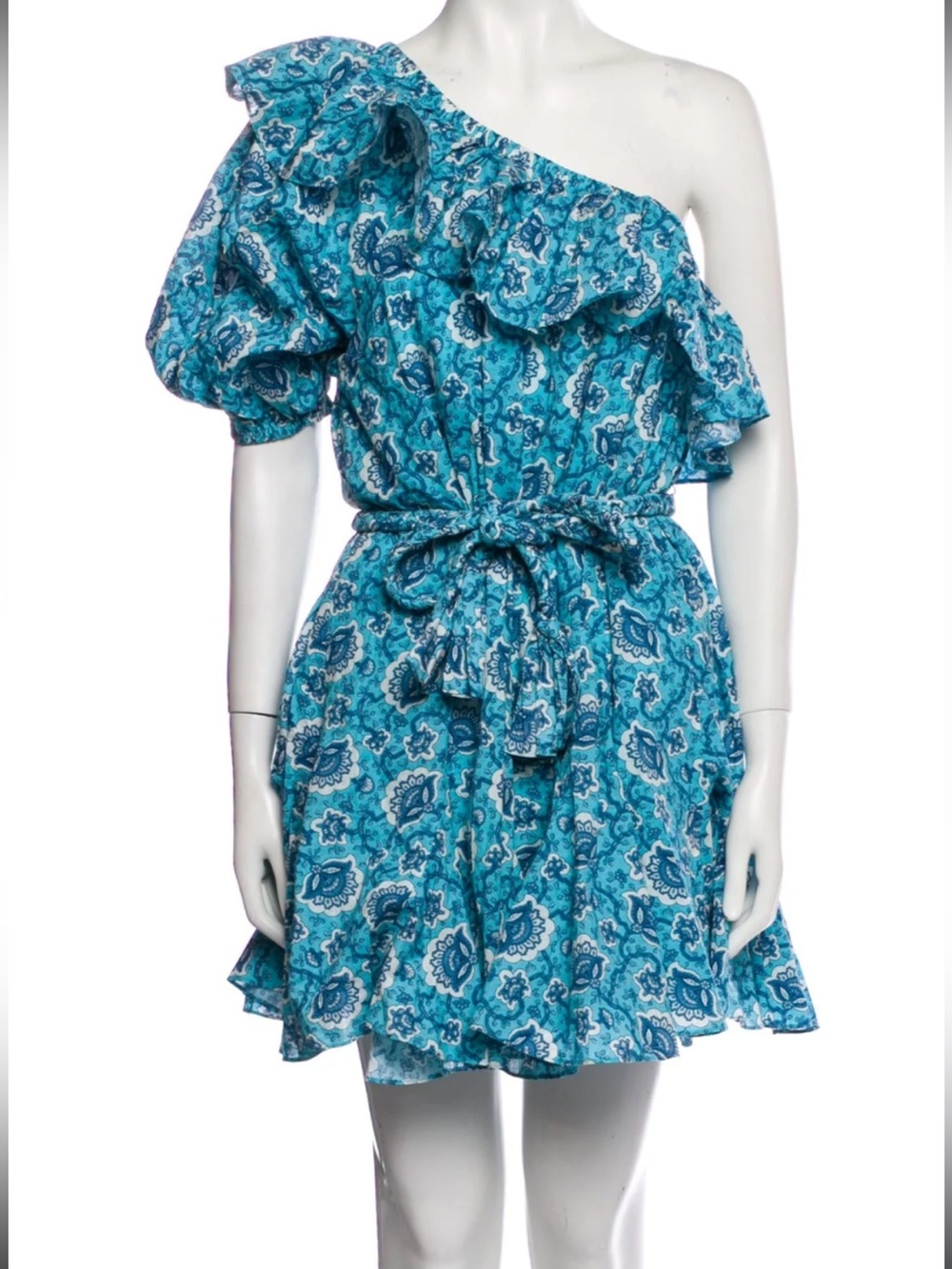 RHODE Ozzie Dress NWT Medium Aqua Lotus